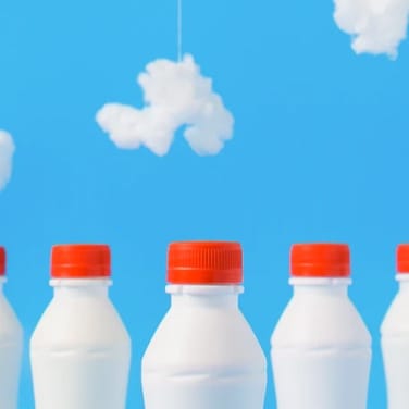 A photo of milk bottles